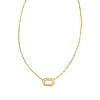 KENDRA SCOTT DESIGN Elisa Ridge Frame Short Pendant Necklace in Gold