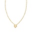 Framed Gold Tess Satellite Short Pendant Necklace in Iridescent Drusy