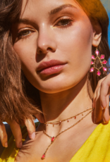 KENDRA SCOTT DESIGN Camry Gold Open Frame Earrings in Azalea Illusion KENDRA SCOTT DESIGN Camry Gold Open Frame Earrings in Azalea Illusion