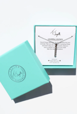 TJAZELLE Stepping Stones Charm Necklace in Silver