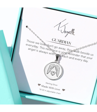 TJAZELLE Guardian Charm Necklace in Silver