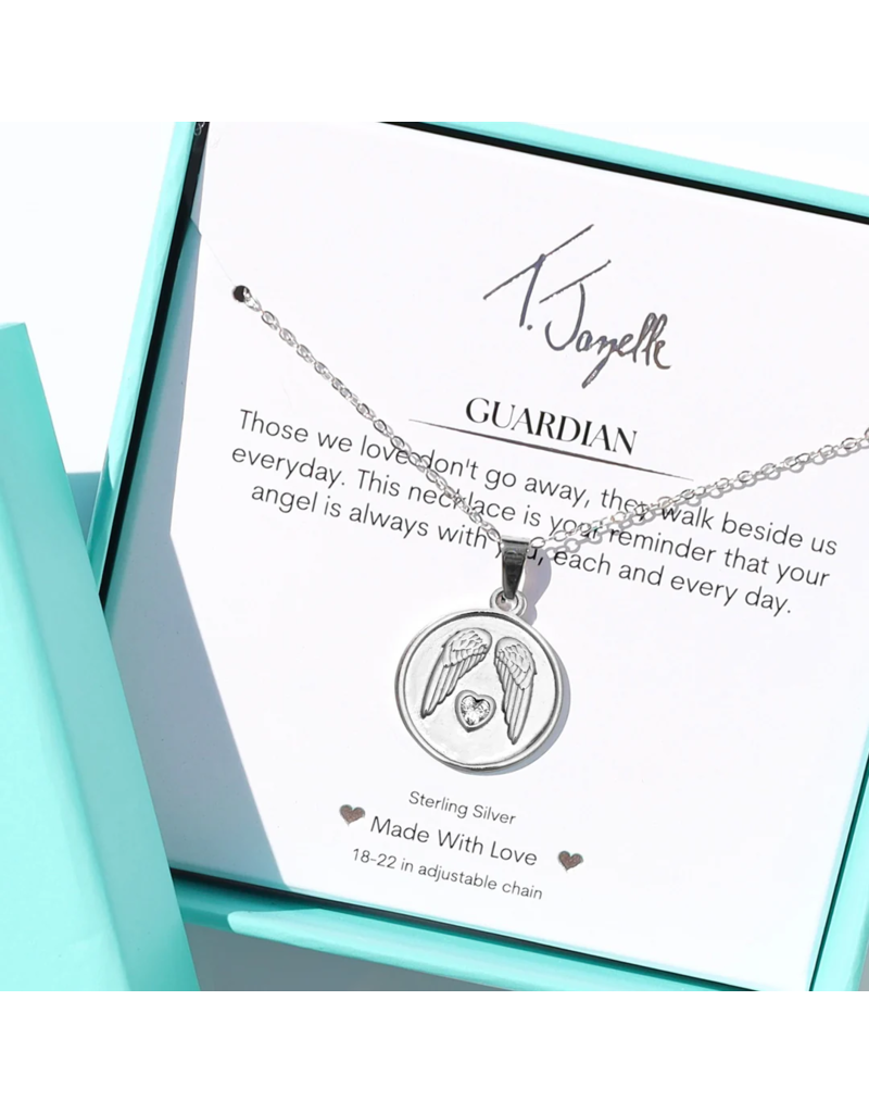 TJAZELLE Guardian Charm Necklace in Silver