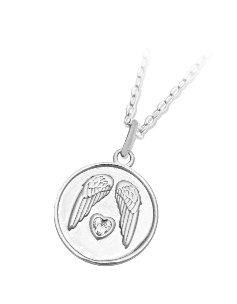 TJAZELLE Guardian Charm Necklace in Silver