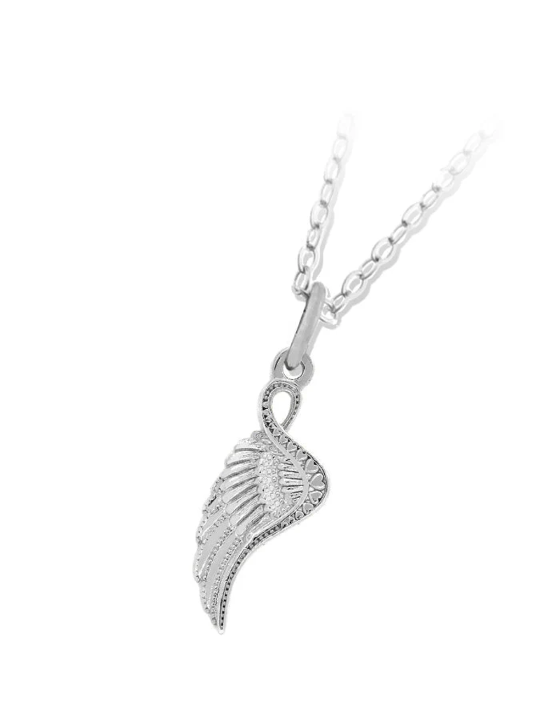 TJAZELLE Angel Blessings Charm Necklace in Silver