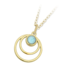 Larimar Generation Charm Necklace in Gold
