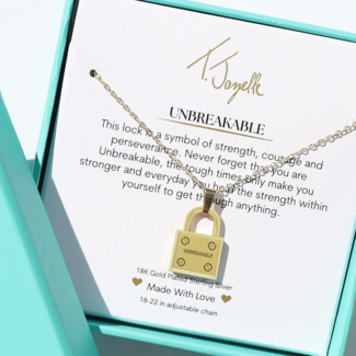 TJAZELLE Unbreakable Charm Necklace in Gold