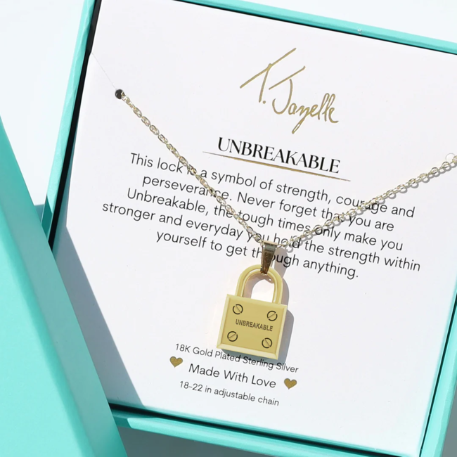 Unbreakable Charm Necklace in Gold