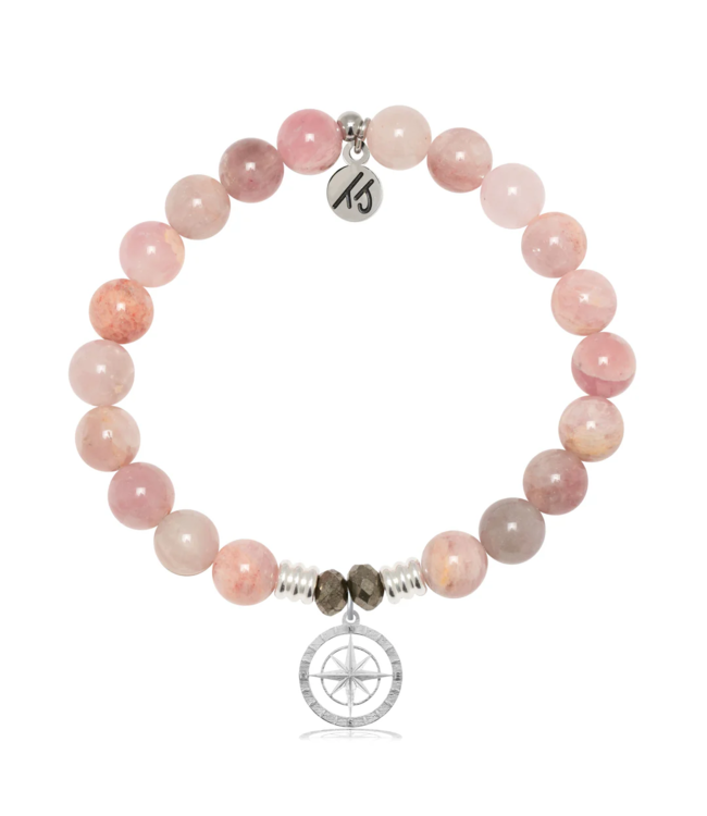 Compass Rose Bracelet in Madagascar Quartz & Silver