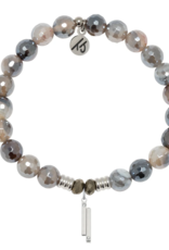 TJAZELLE Stand By Me Bracelet in Storm Agate & Silver TJAZELLE Stand By Me Bracelet in Storm Agate & Silver