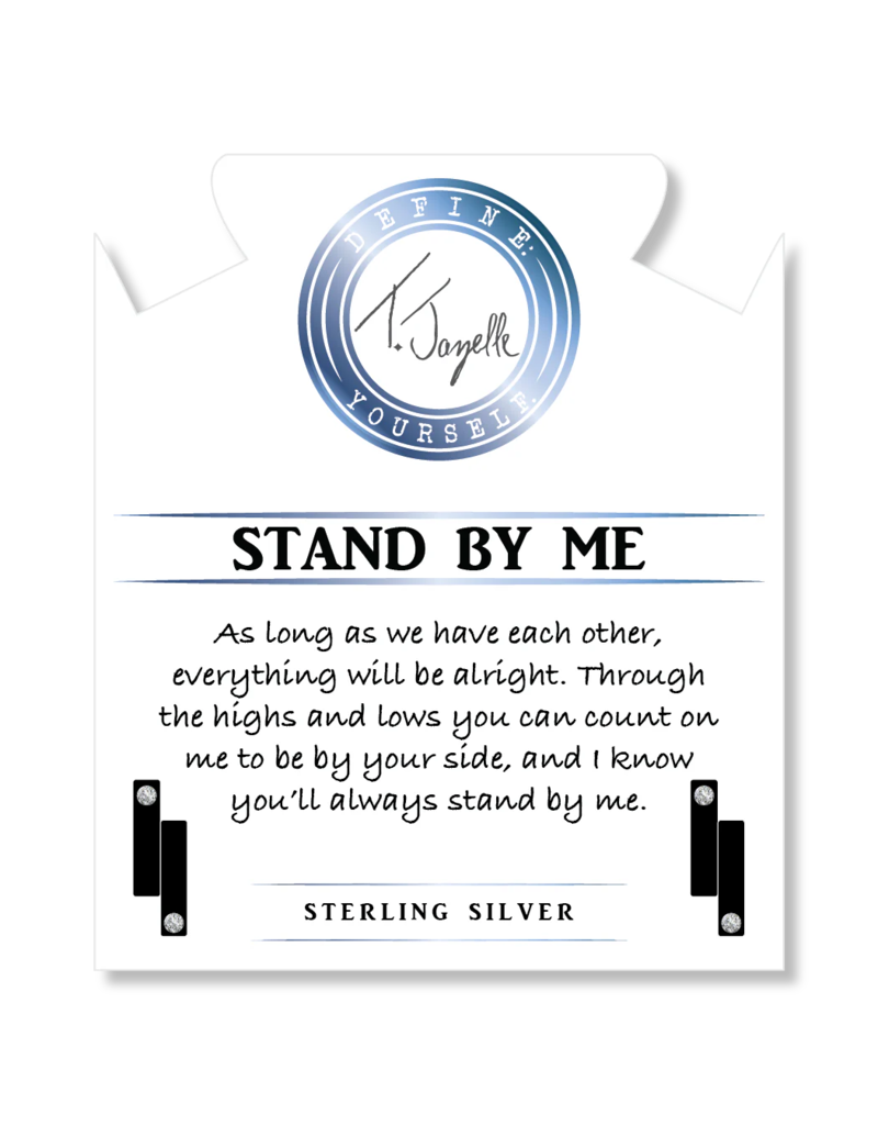 TJAZELLE Stand By Me Bracelet in Storm Agate & Silver