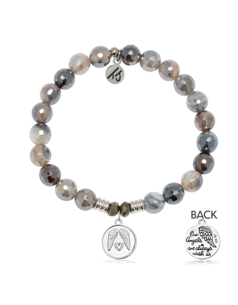 TJAZELLE Guardian Bracelet in Storm Agate & Silver