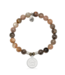 Home Is Where The Heart Is Bracelet in Sand Moonstone & Silver