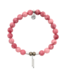 Stand By Me Bracelet in Pink Jade & Silver