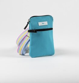 SCOUT Poly Pocket Woven Crossbody in Pool Blue