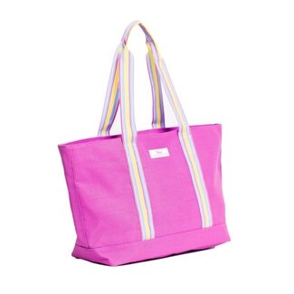 SCOUT Joyride Large Woven Tote Bag in Neon Pink