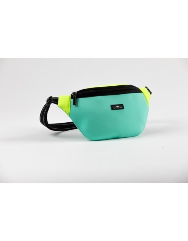 SCOUT Sun Belt Neoprene Belt Bag in Ocean and Soleil