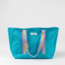 Joyride Large Woven Tote Bag in Pool Blue