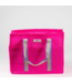 Roadtripper Medium Woven Tote Bag in Neon Pink