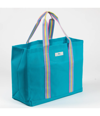 SCOUT Roadtripper Medium Woven Tote Bag in Pool Blue