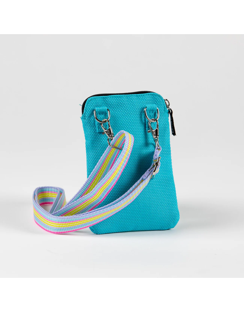 SCOUT Poly Pocket Woven Crossbody in Pool Blue