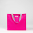 Cold Shoulder Large Woven Cooler Tote in Neon Pink
