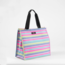 Cold Shoulder Large Woven Cooler Tote in Freshly Squeezed