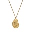 Marina Long Pendant Necklace in Vintage Gold