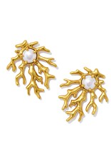 KENDRA SCOTT DESIGN Shea Statement Stud Earrings in Vintage Gold