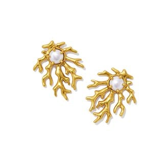 KENDRA SCOTT DESIGN Shea Statement Stud Earrings in Vintage Gold