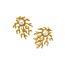 Shea Statement Stud Earrings in Vintage Gold