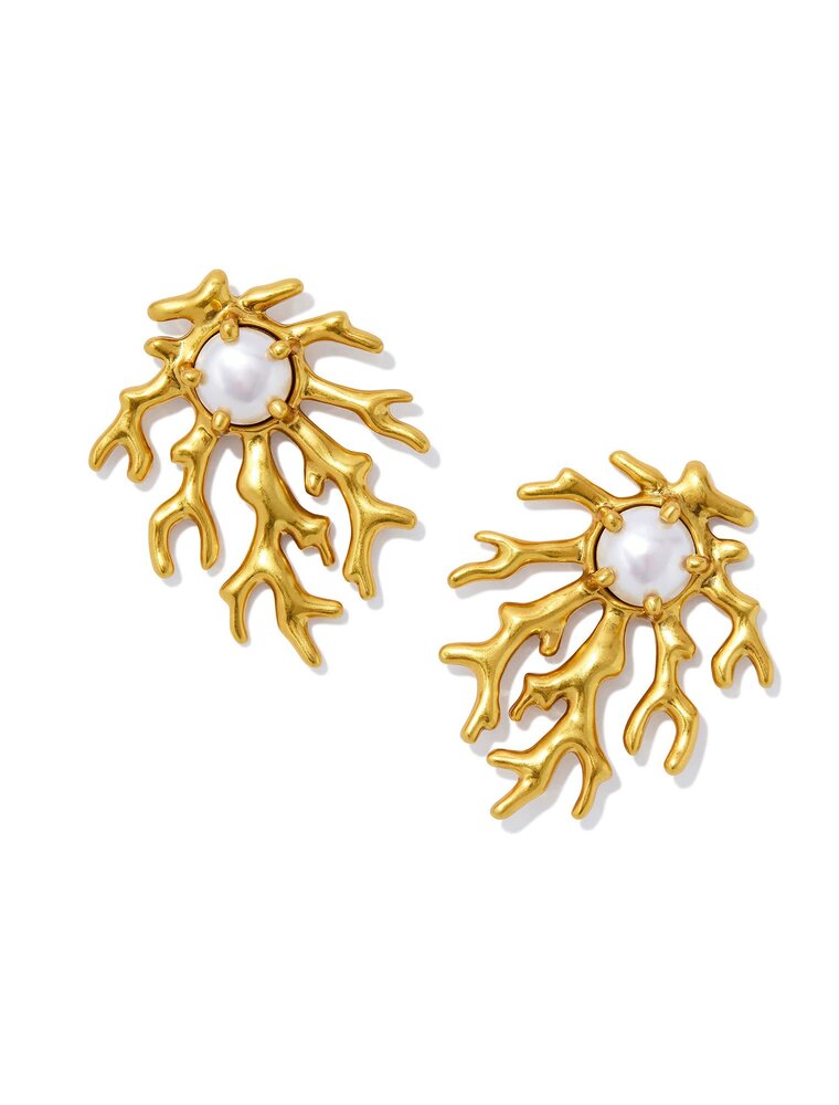 KENDRA SCOTT DESIGN Shea Statement Stud Earrings in Vintage Gold