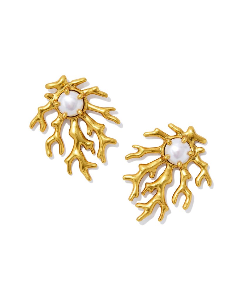 KENDRA SCOTT DESIGN Shea Statement Stud Earrings in Vintage Gold