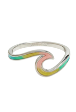 PURA VIDA Tie Dye Wave Ring in Silver