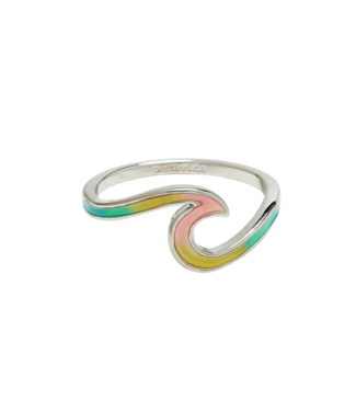 PURA VIDA Tie Dye Wave Ring in Silver