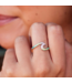 Tie Dye Wave Ring in Silver