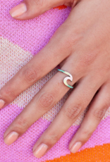PURA VIDA Tie Dye Wave Ring in Silver