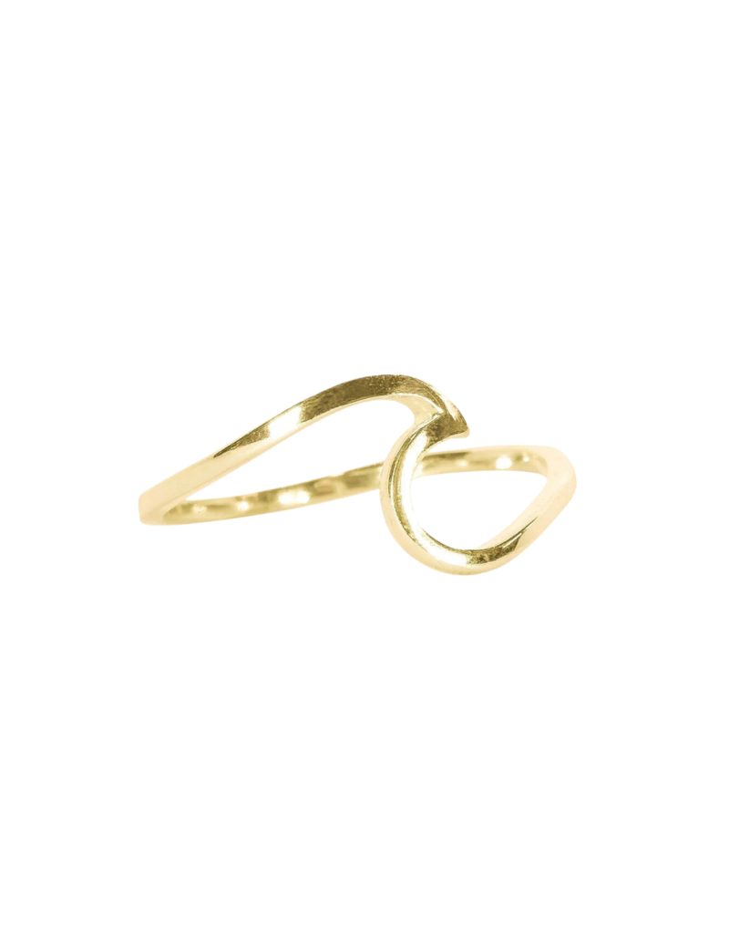 PURA VIDA Wave Ring in Gold