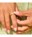 Pastel Stripe Fidget Ring in Gold