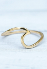 PURA VIDA Wave Ring in Gold PURA VIDA Wave Ring in Gold