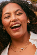 KENDRA SCOTT DESIGN Elisa Gold Pendant Necklace in Red White Blue Illusion