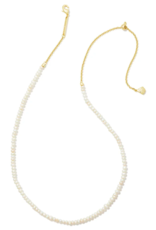 KENDRA SCOTT DESIGN Lolo Gold Strand Necklace in White Pearl KENDRA SCOTT DESIGN Lolo Gold Strand Necklace in White Pearl