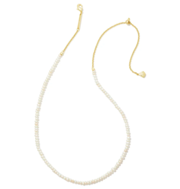KENDRA SCOTT DESIGN Lolo Gold Strand Necklace in White Pearl