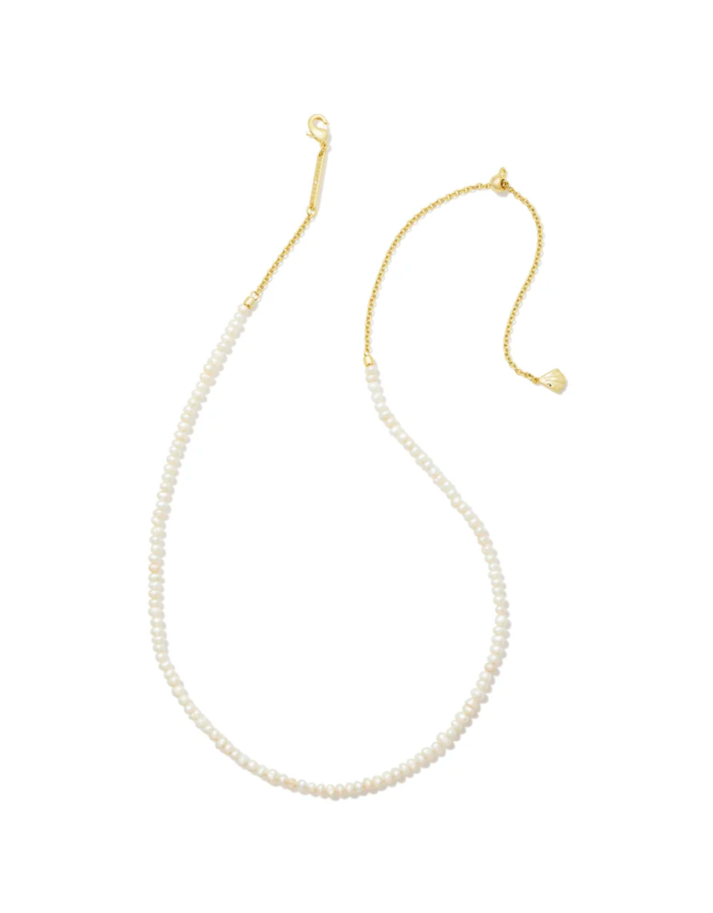 KENDRA SCOTT DESIGN Lolo Gold Strand Necklace in White Pearl