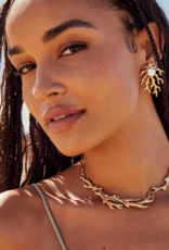 KENDRA SCOTT DESIGN Shea Statement Stud Earrings in Vintage Gold