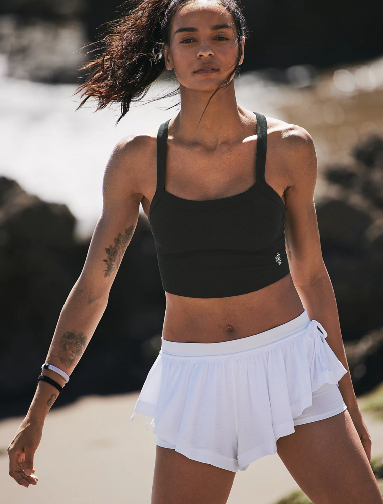 FREE PEOPLE MOVEMENT All Clear Solid Cami in Black