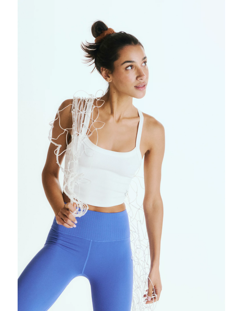 FREE PEOPLE MOVEMENT All Clear Solid Cami in White