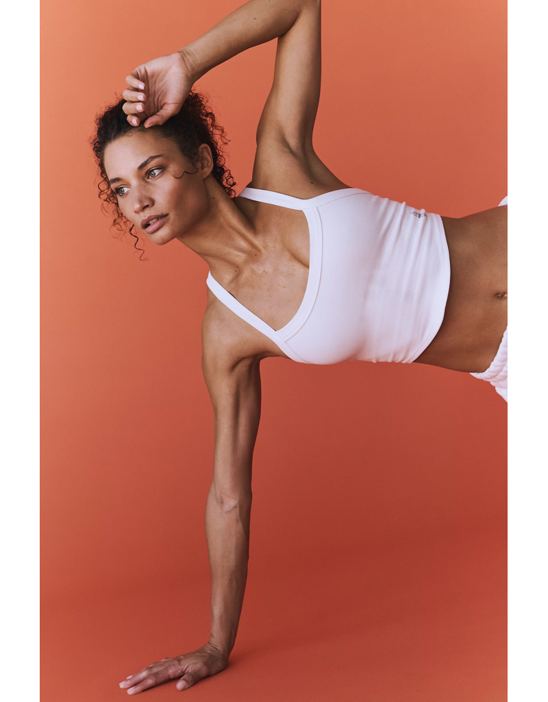 FREE PEOPLE MOVEMENT All Clear Solid Cami in White