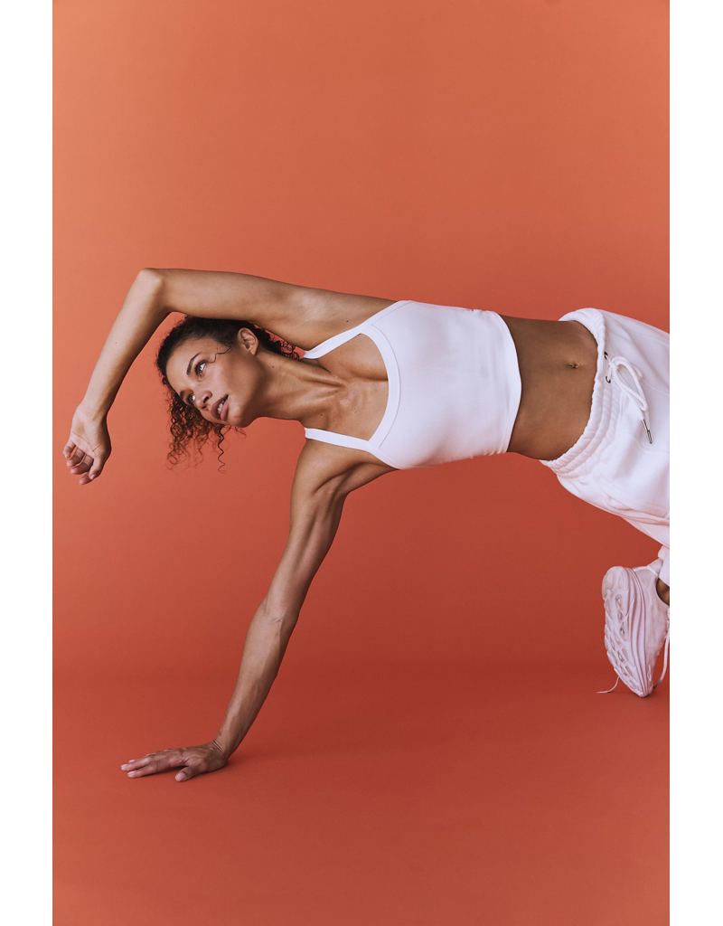 FREE PEOPLE MOVEMENT All Clear Solid Cami in White