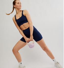 FREE PEOPLE MOVEMENT Never Better Square Neck Bra in Midnight Navy