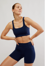 FREE PEOPLE MOVEMENT Never Better Square Neck Bra in Midnight Navy